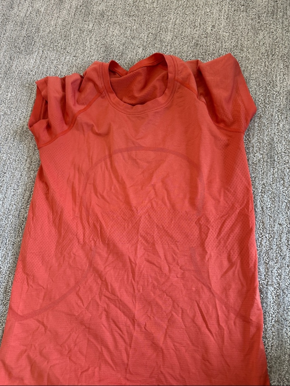 Lulu lemon orange  Athletic Tee